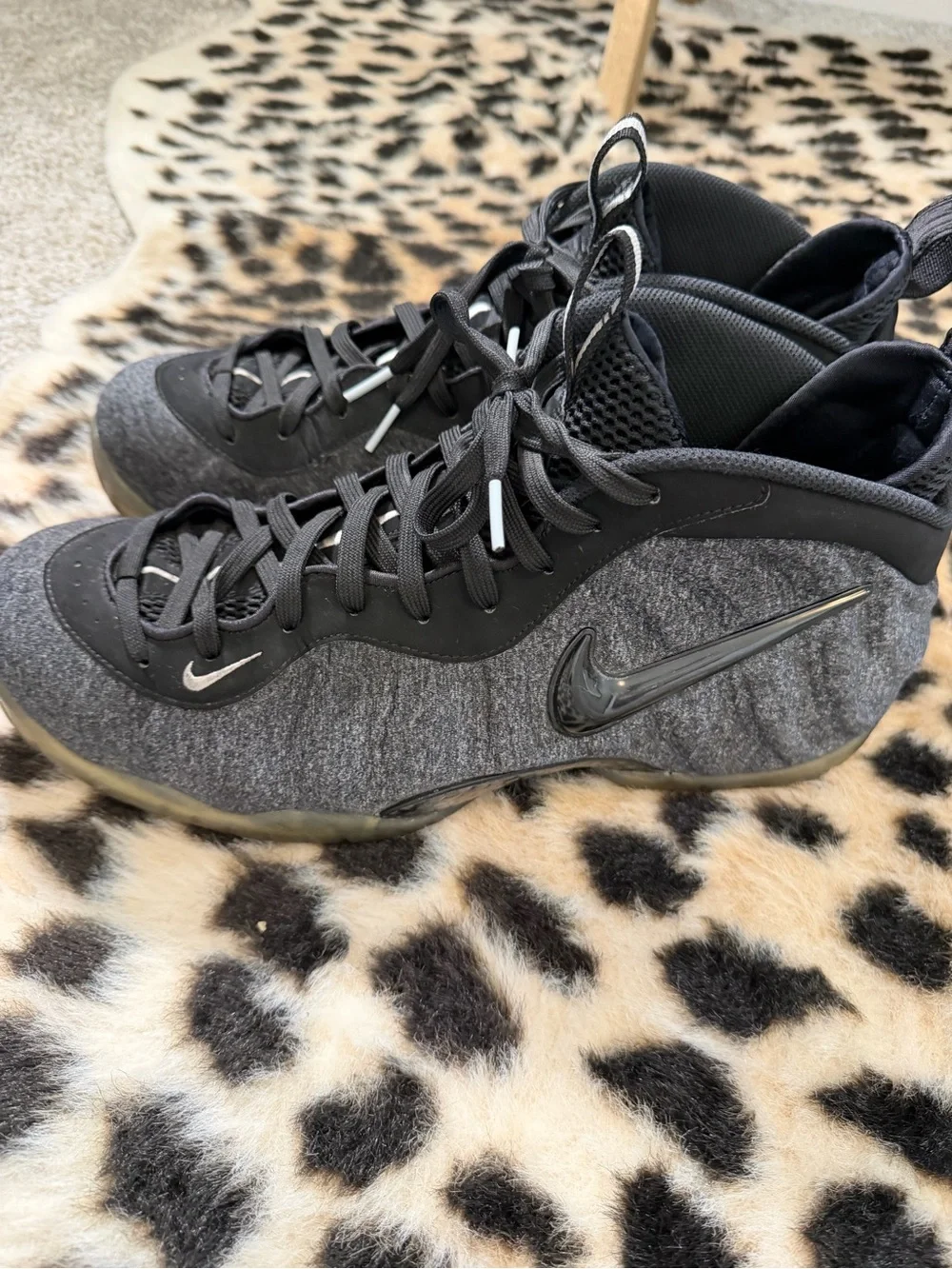 Nike Air Foamposite Pro Wool Fleece 2017 624041-007 Mens Sz 13